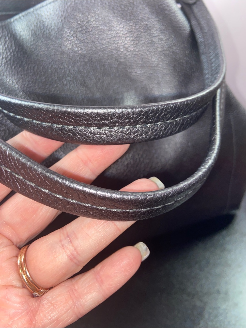 Coach Dalton 31 Metallic Shoulder Bag EUC - Picture 7 of 12